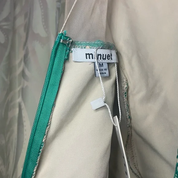 Minuet Teal Lace Dress - Picture 4 of 5